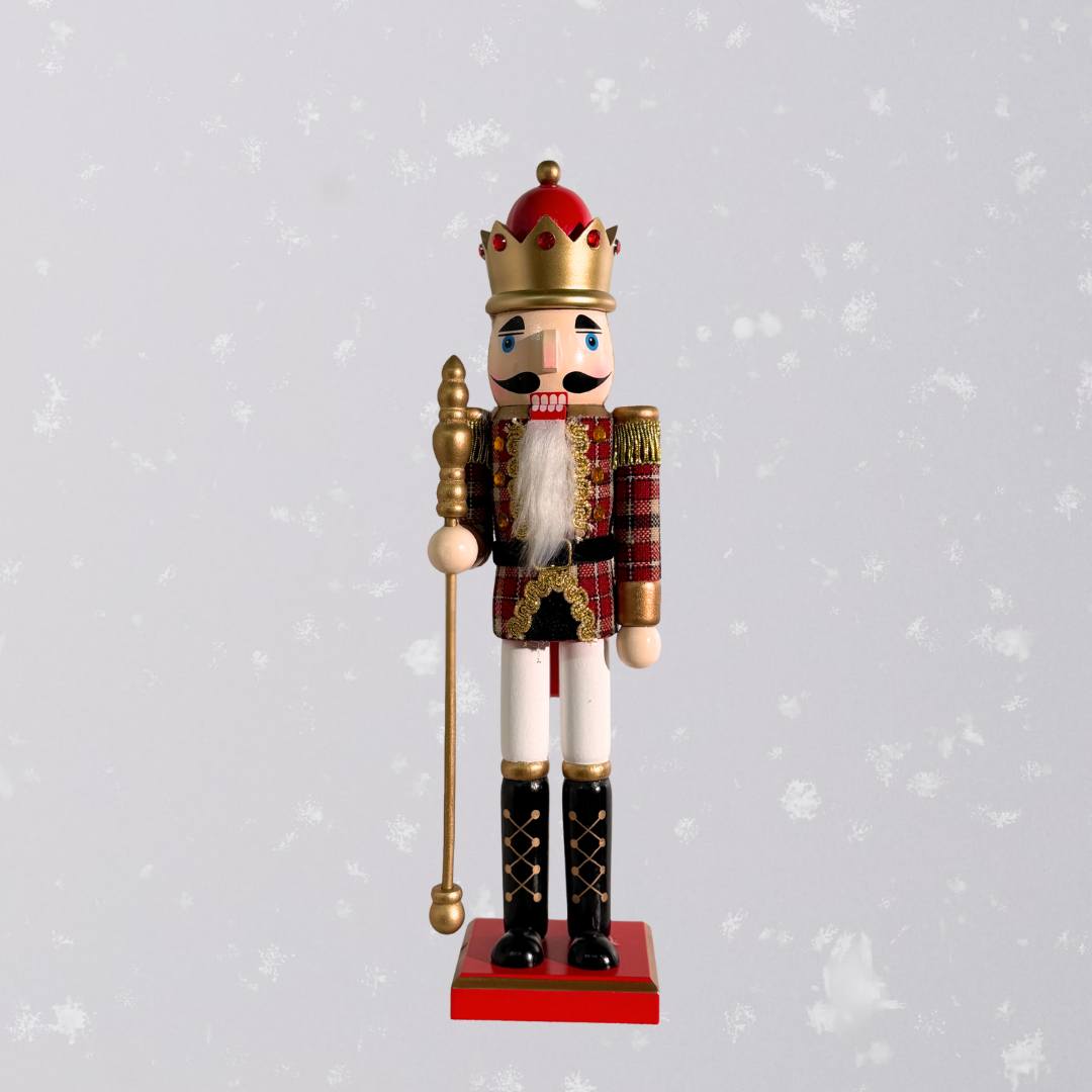 Christmas Wooden Nutcracker Decorative Figurine Design L