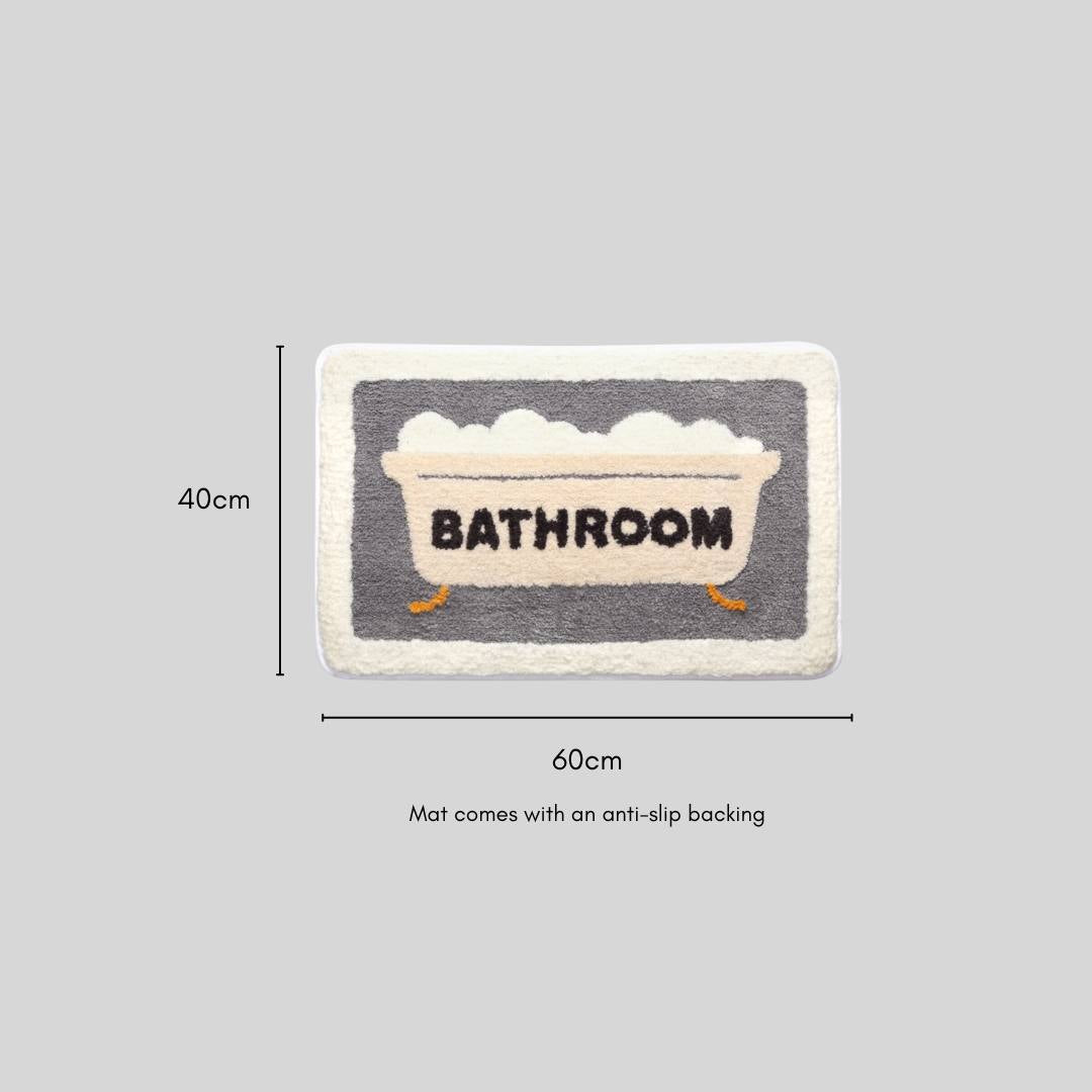 De "Bathroom" Bath Mat