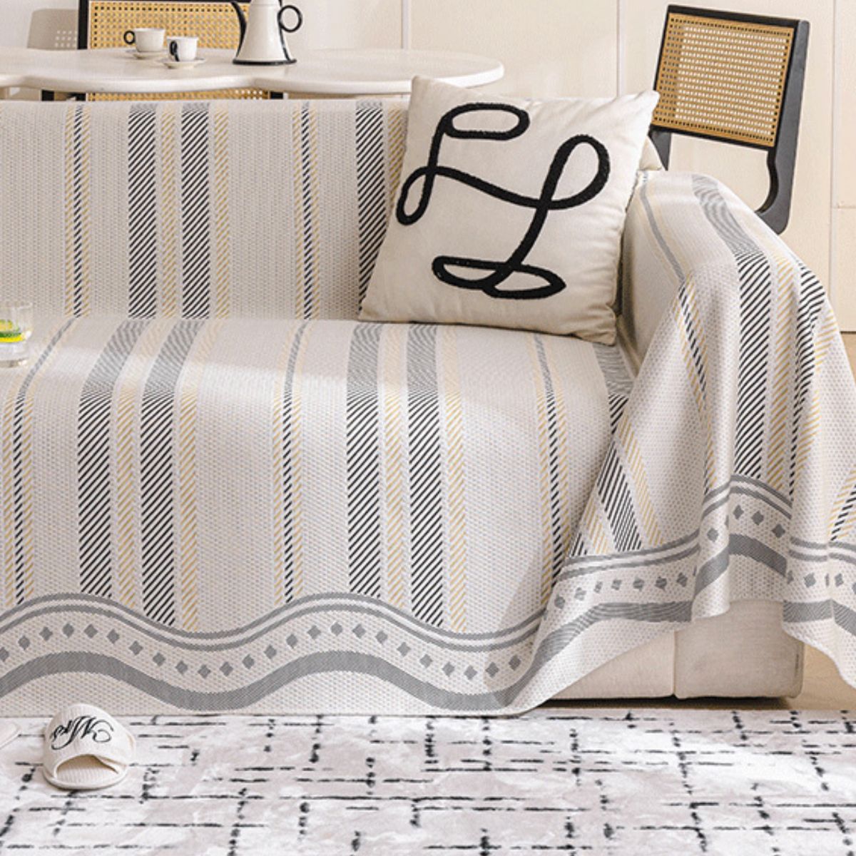 Lloyd Beige Sofa Throw Cover