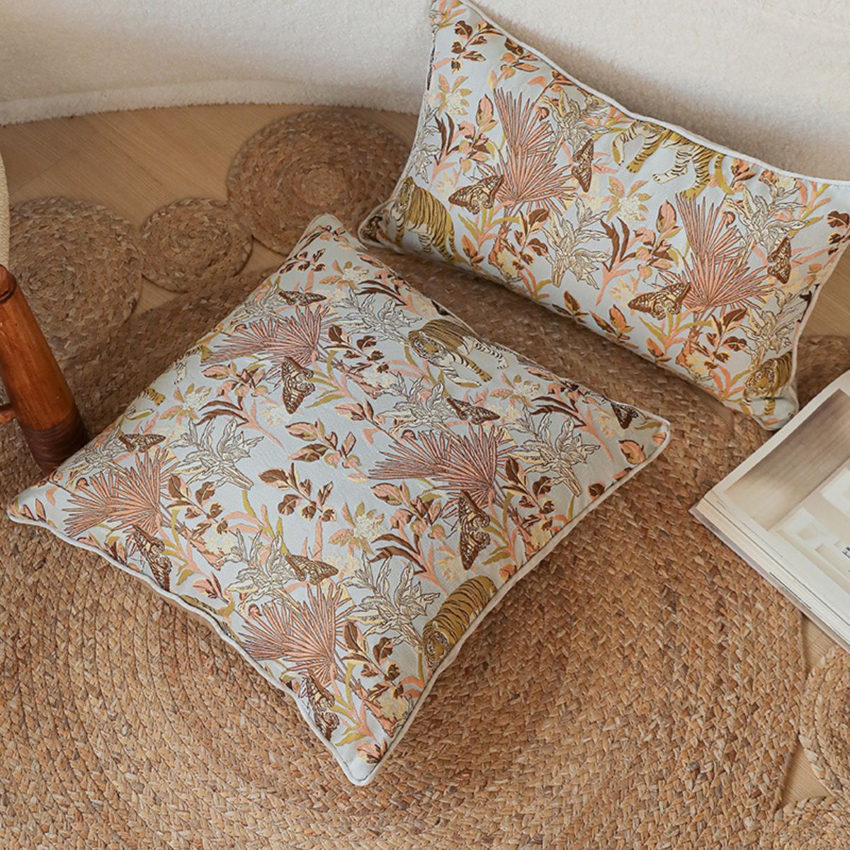 Callie Luxe Embroidered Cushion Cover A