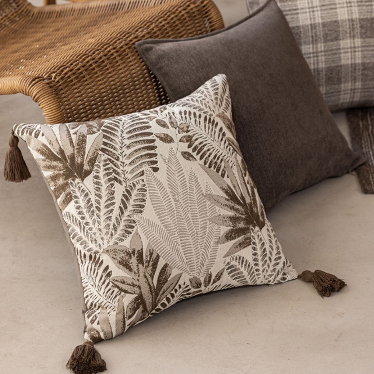 Devon Brown Cushion Cover A