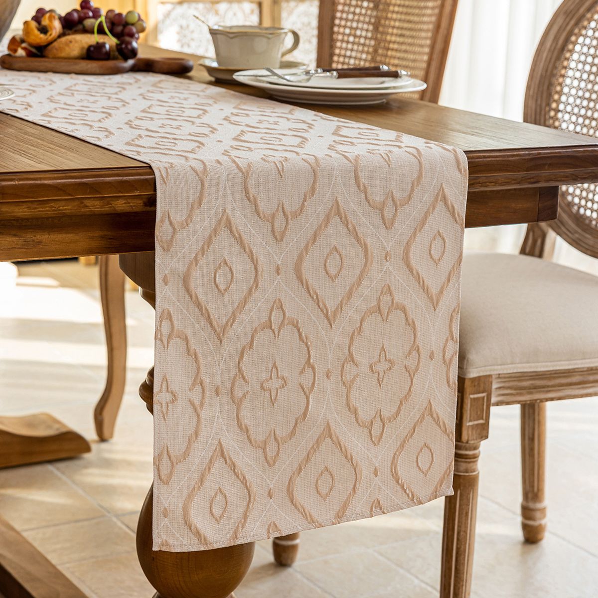 Sooraya Beige Table Runner