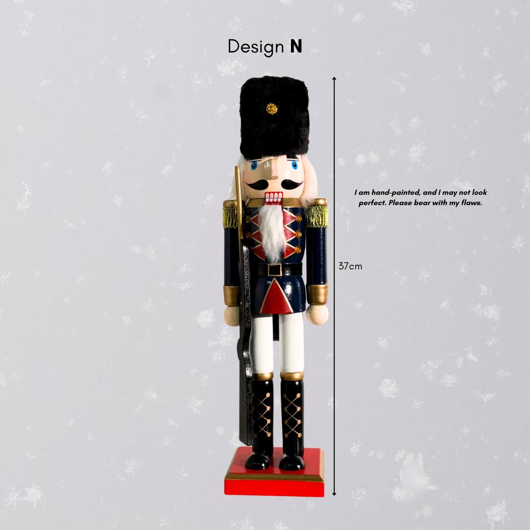 Christmas Wooden Nutcracker Decorative Figurine Design N