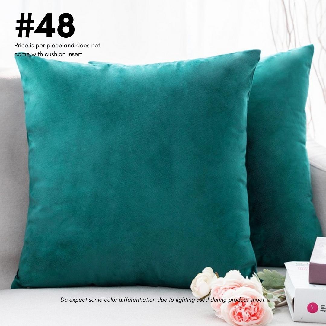 Vivian Solid Velvet Cushion Cover