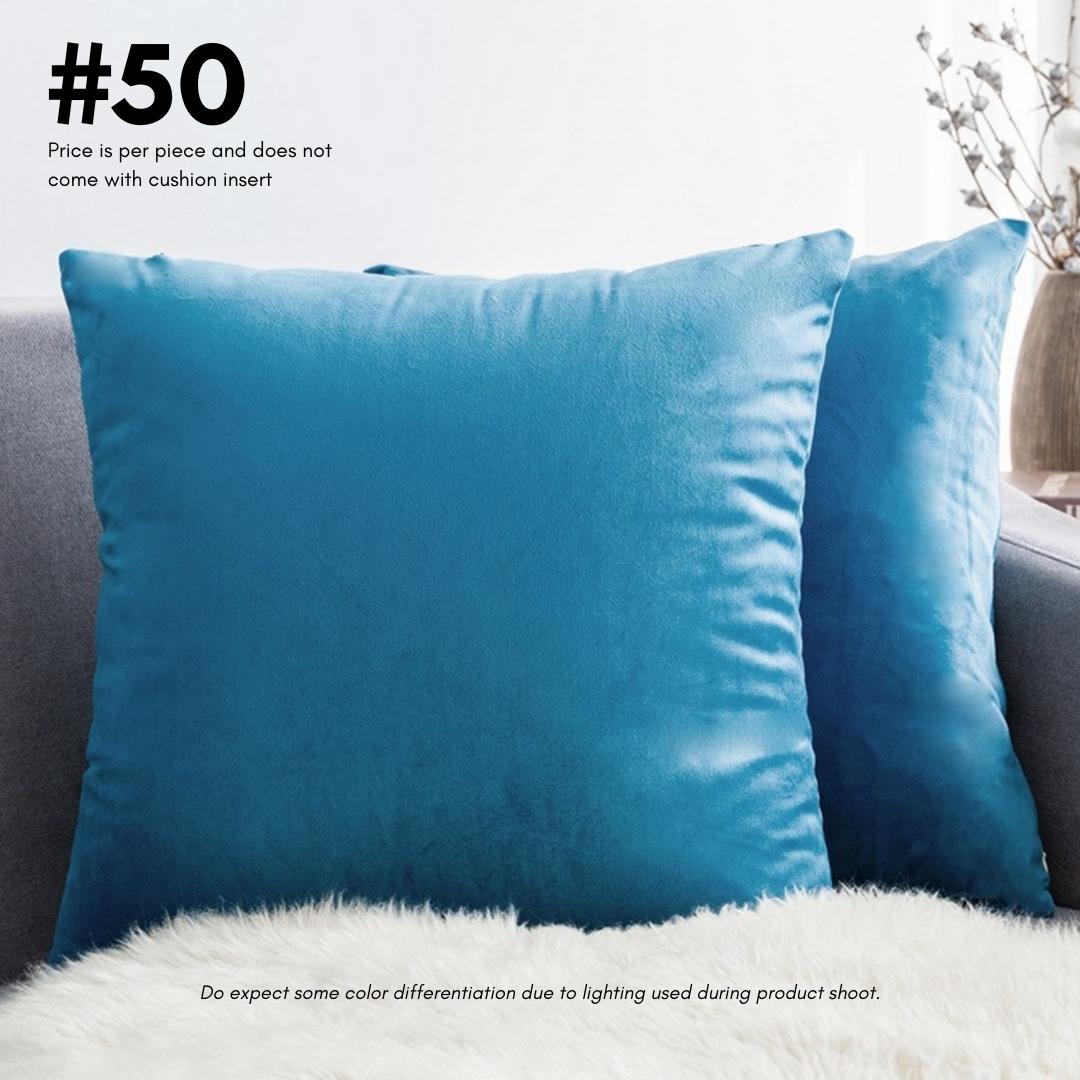 Vivian Solid Velvet Cushion Cover