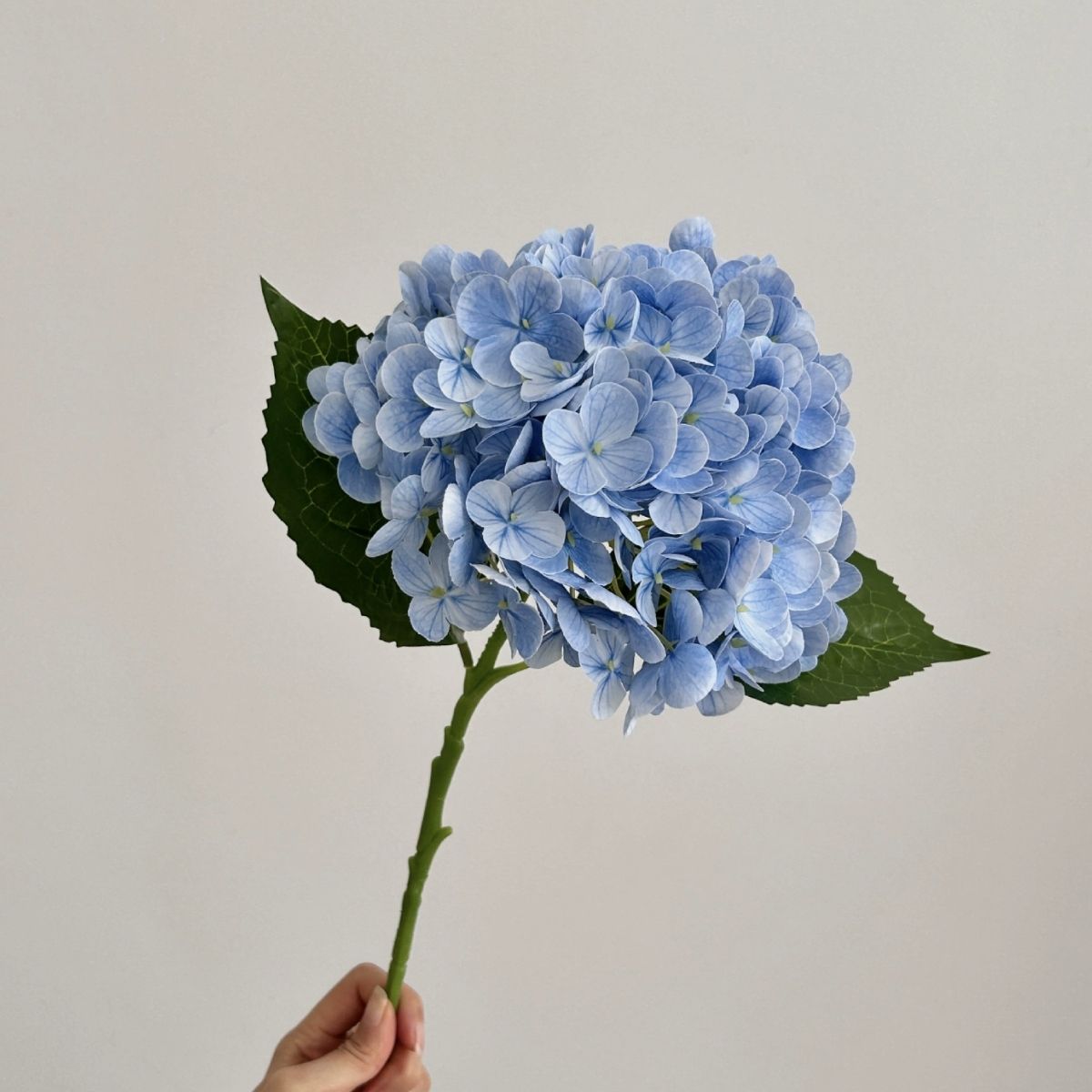 Faux Hydrangea Flower - Blue