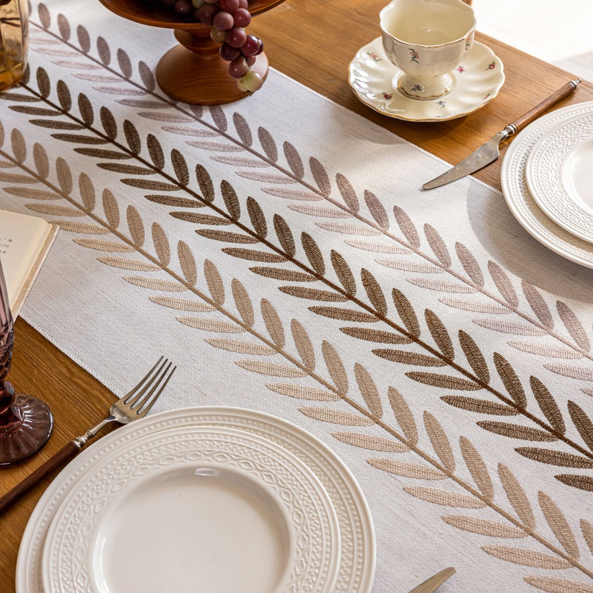 Cinder Brown Table Runner