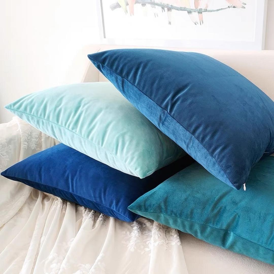 Vivian Solid Velvet Cushion Cover