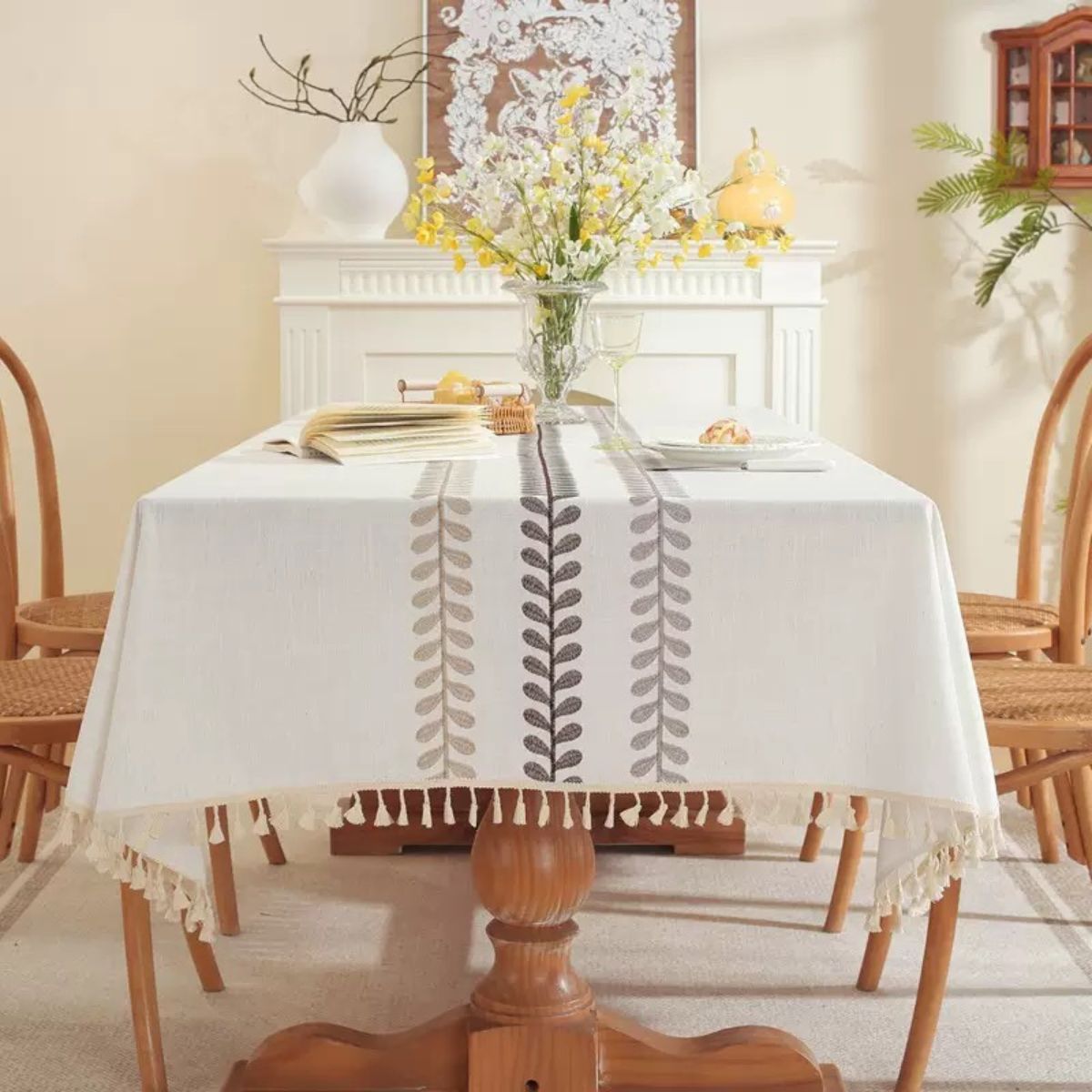 Emilia Beige Table Cloth