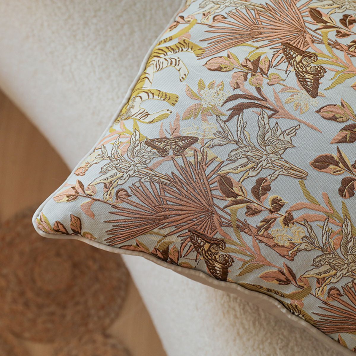 Callie Luxe Embroidered Cushion Cover A