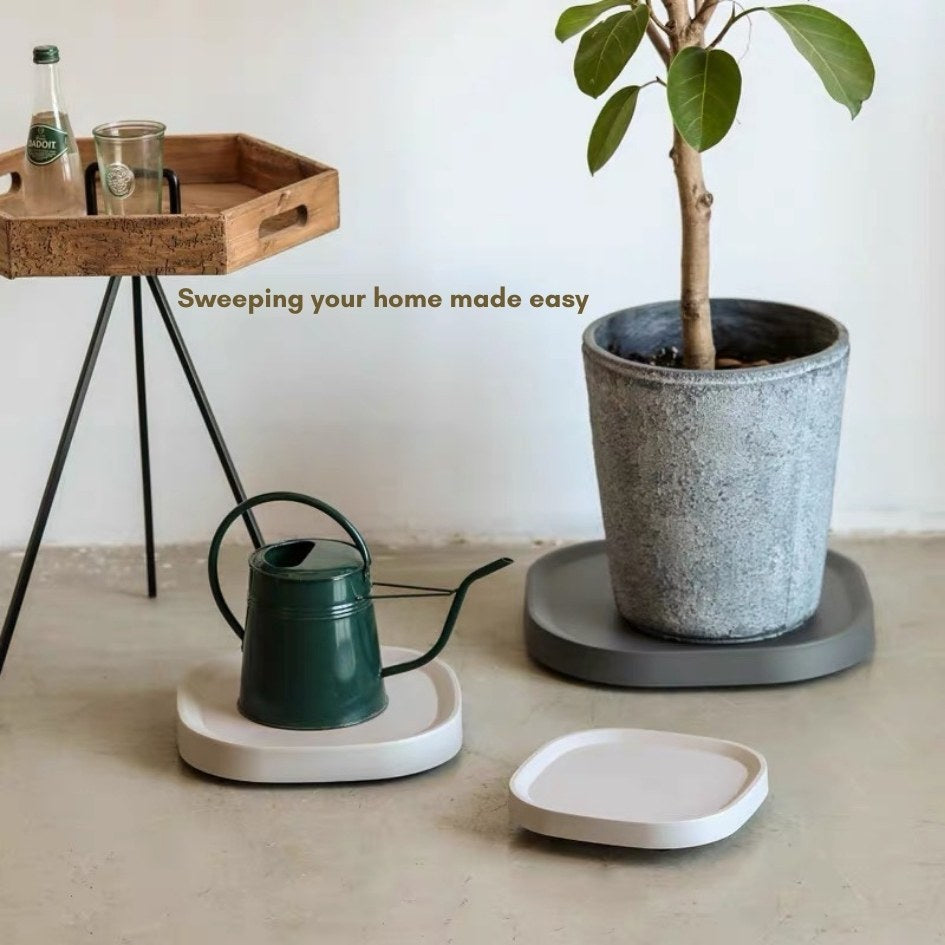 Movable Functional Square Plant Pot Tray with Wheels