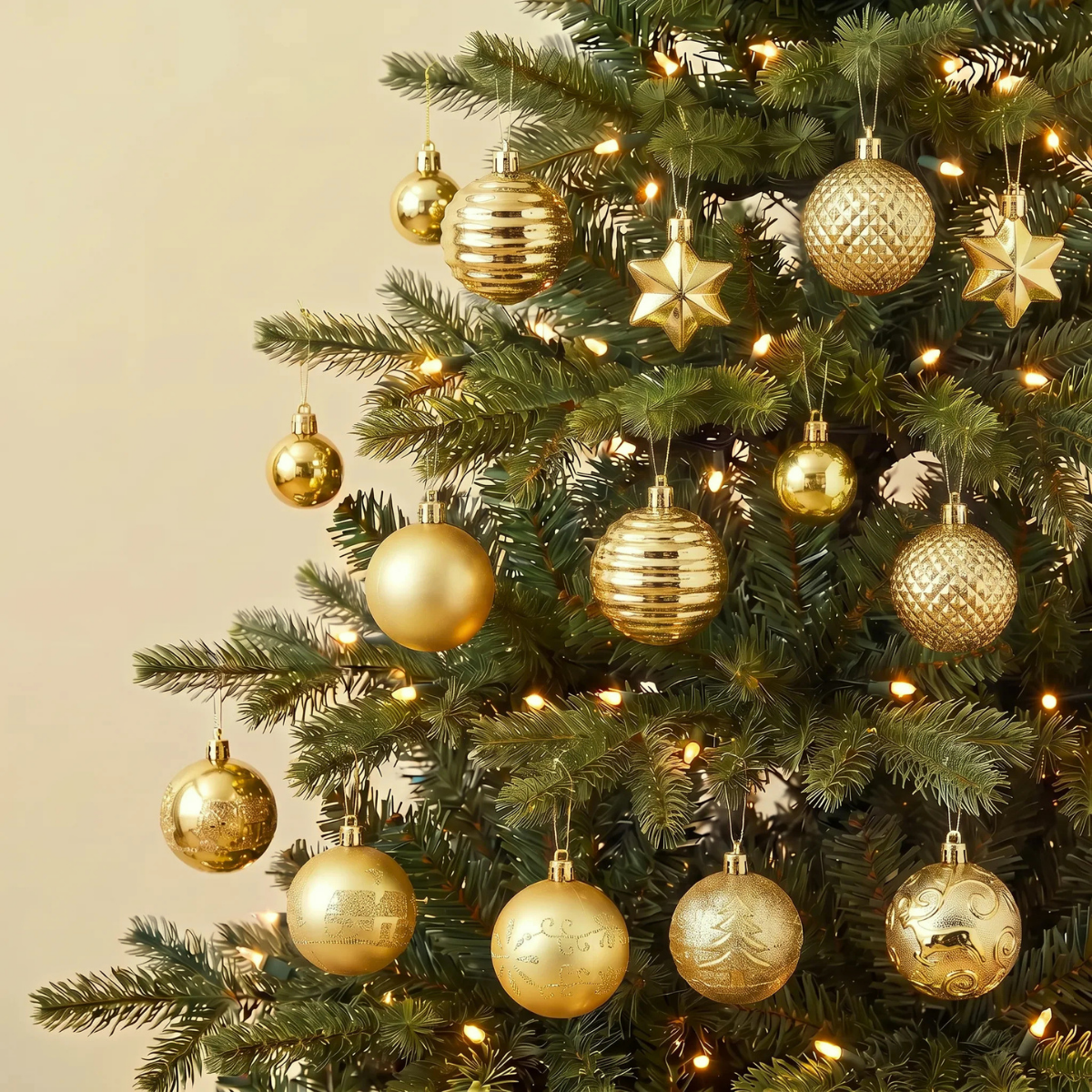 44pcs Christmas Baubles Mix Set for Christmas Tree in Singapore