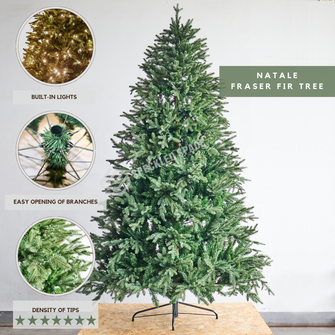 Natale Fraser Fir Faux Built-in LED Lights Christmas Tree