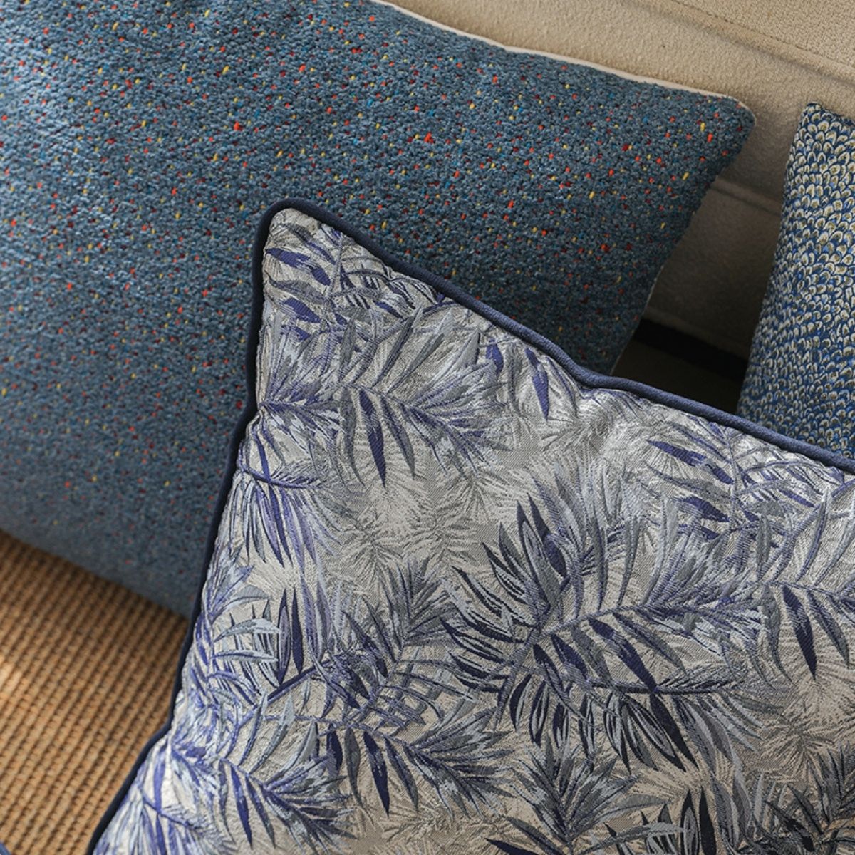 Emma Blue Cushion Cover E