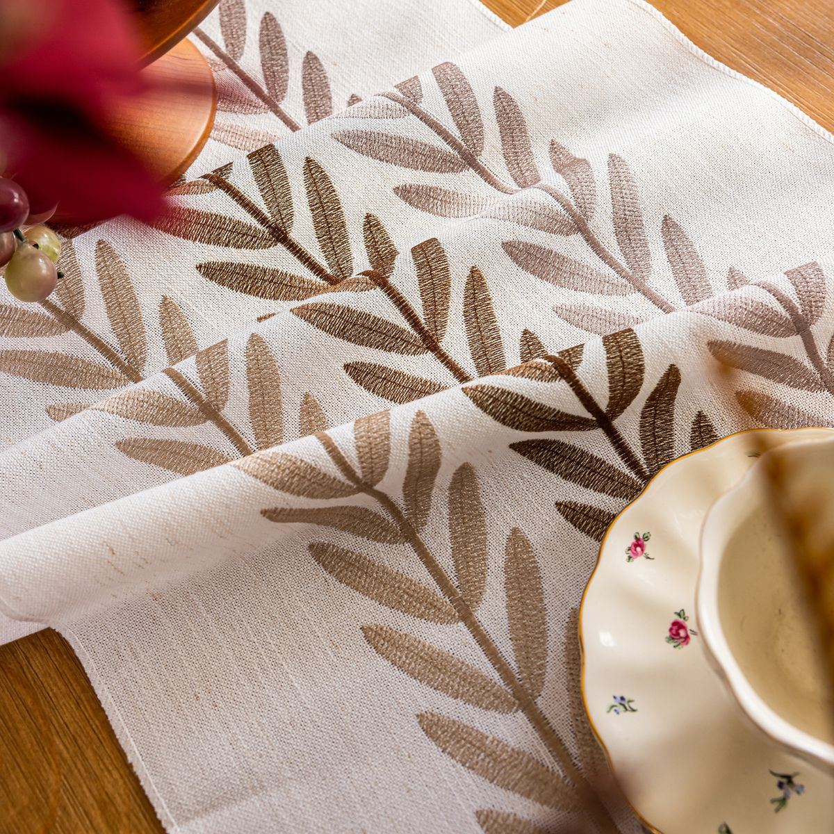 Cinder Brown Table Runner