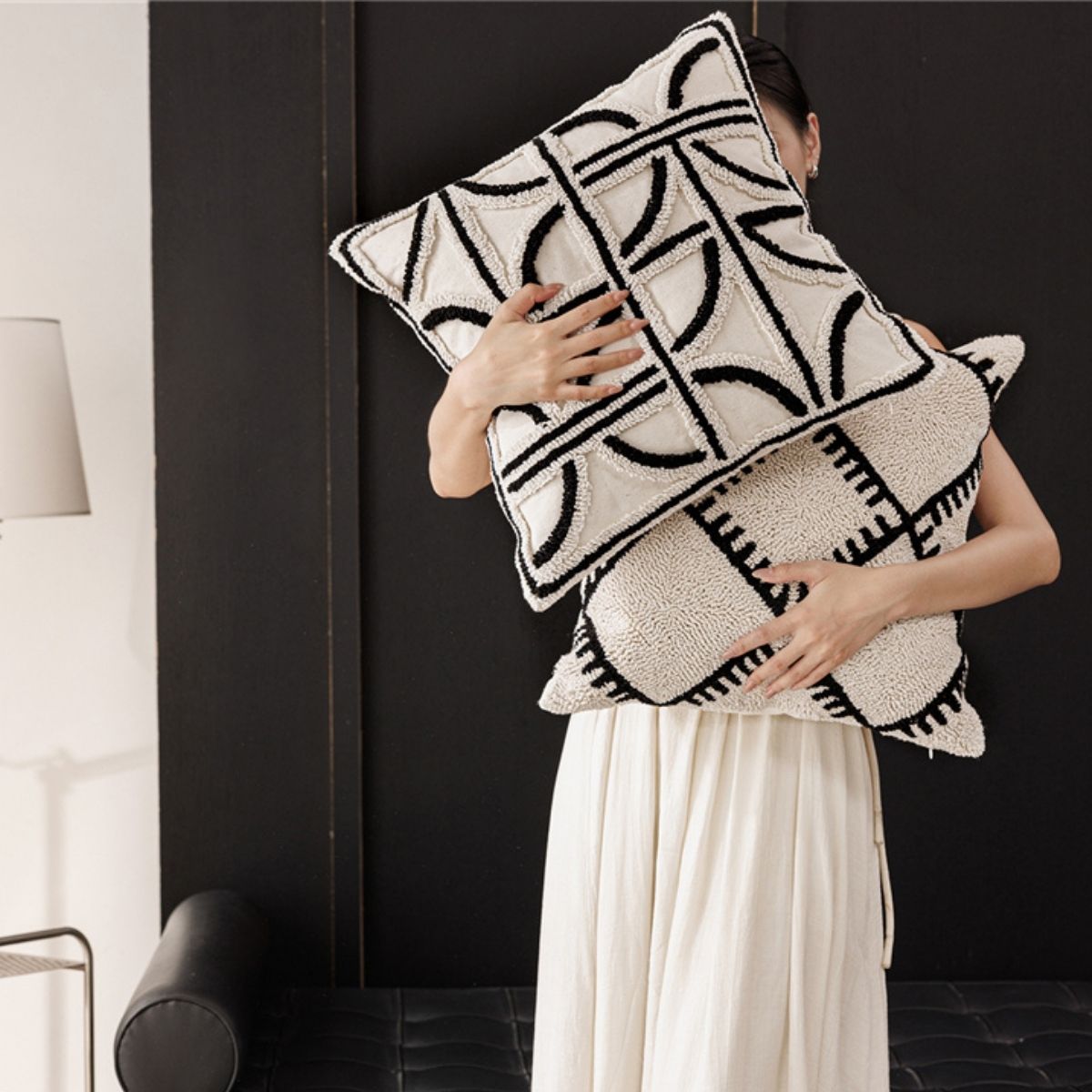 Darcy Tufted Cushion Cover A