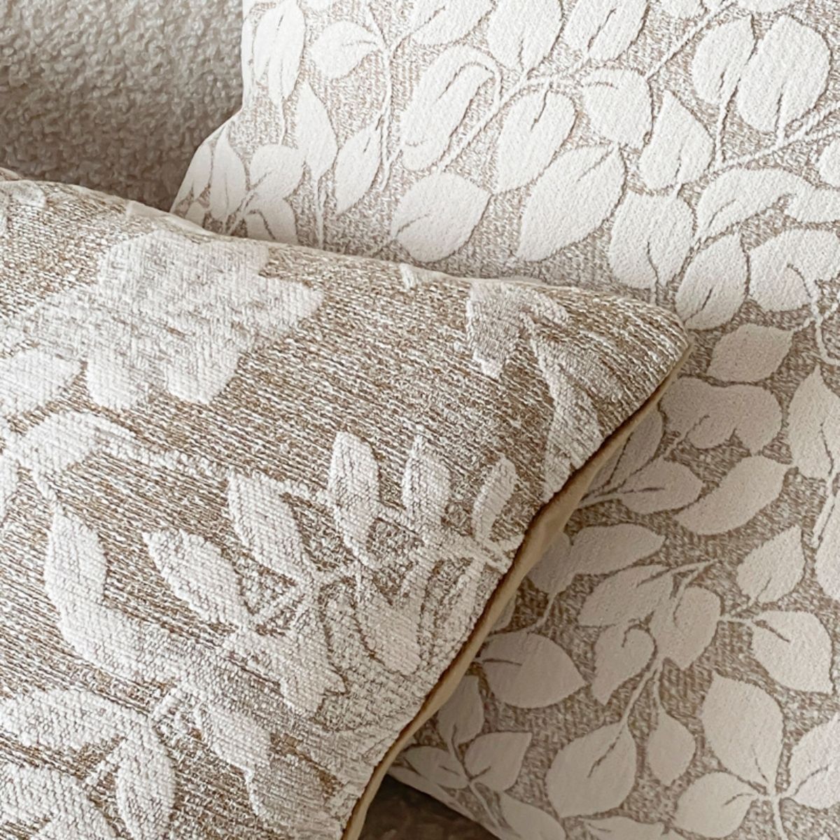 Beckett Cream Floral Cushion Cover A