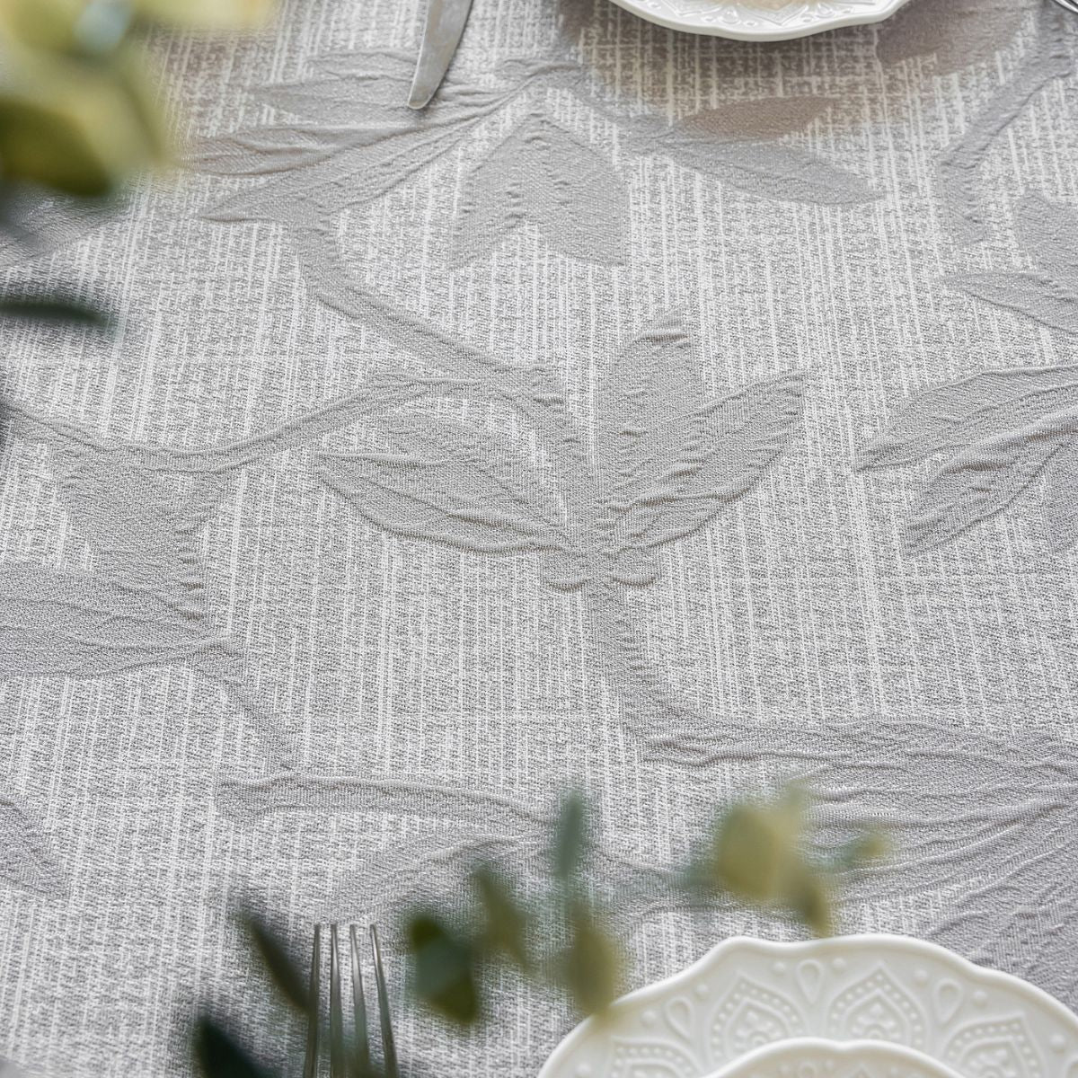 Kinsove Grey Floral Table Cloth