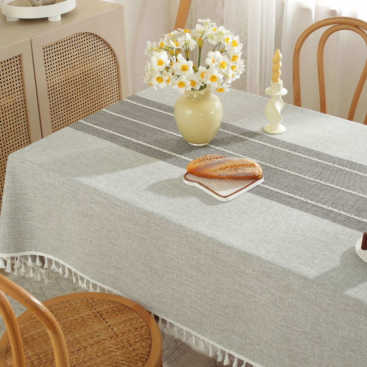 Stellov Grey Table Cloth