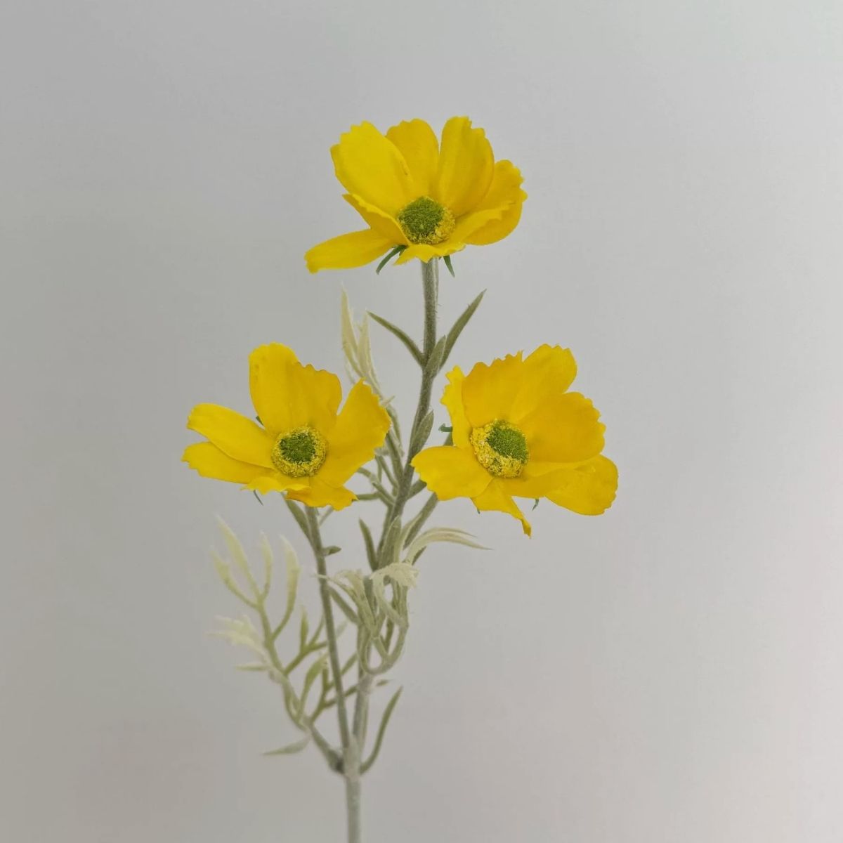 Faux Chrysanthemum Flower - Yellow