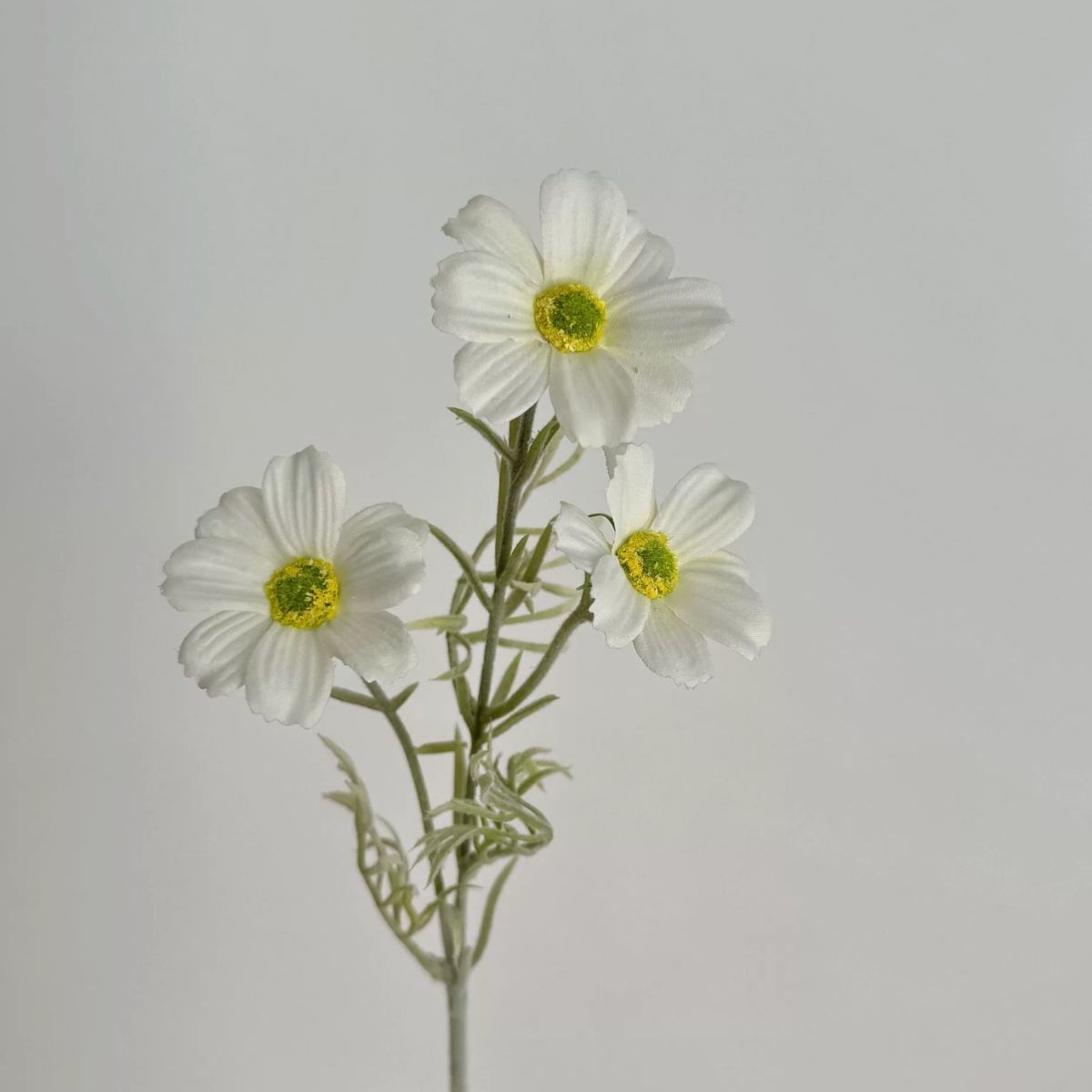 Faux Chrysanthemum Flower - White