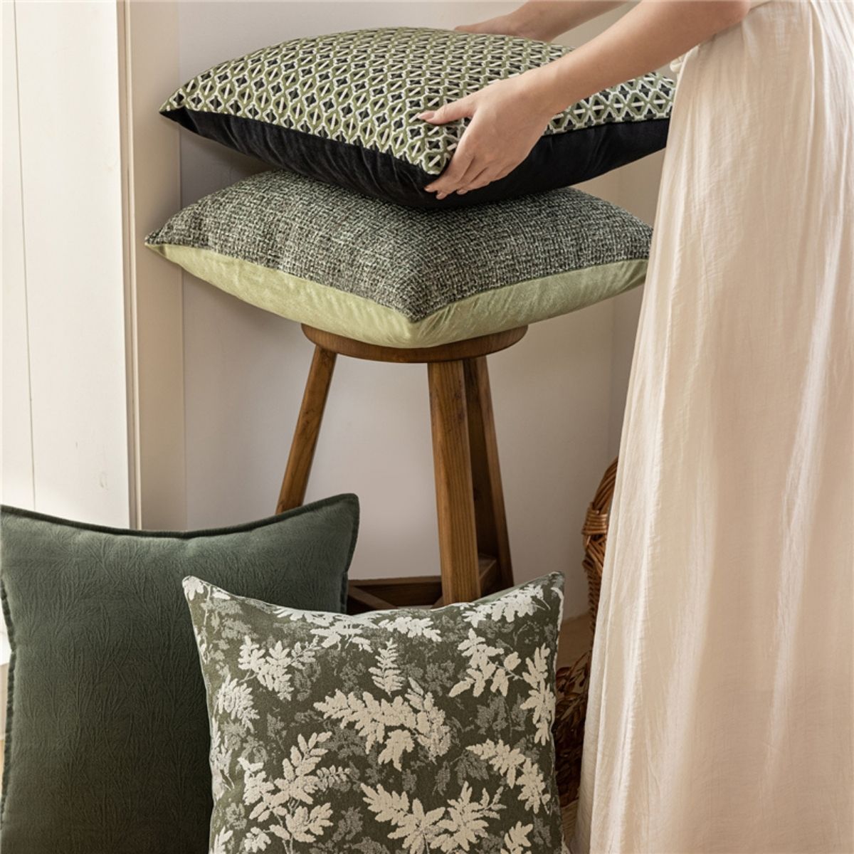 Zyer Green Cushion Cover A