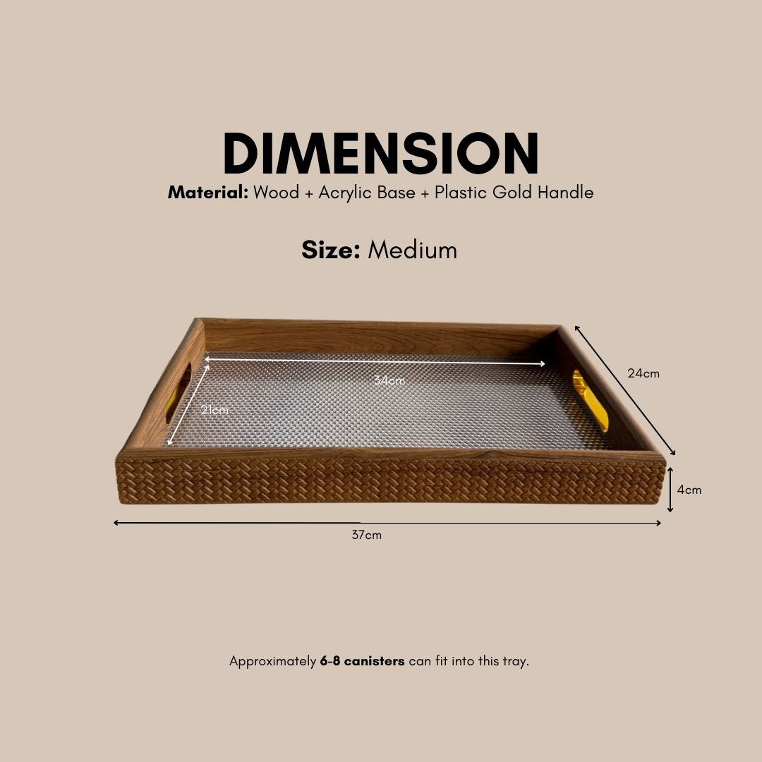 Kensington Acrylic Decorative Serving Tray