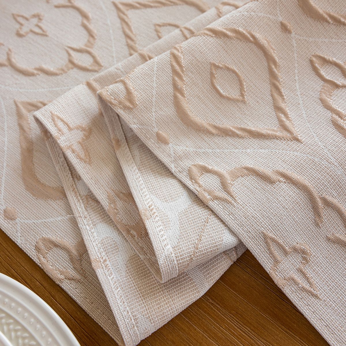 Sooraya Beige Table Runner