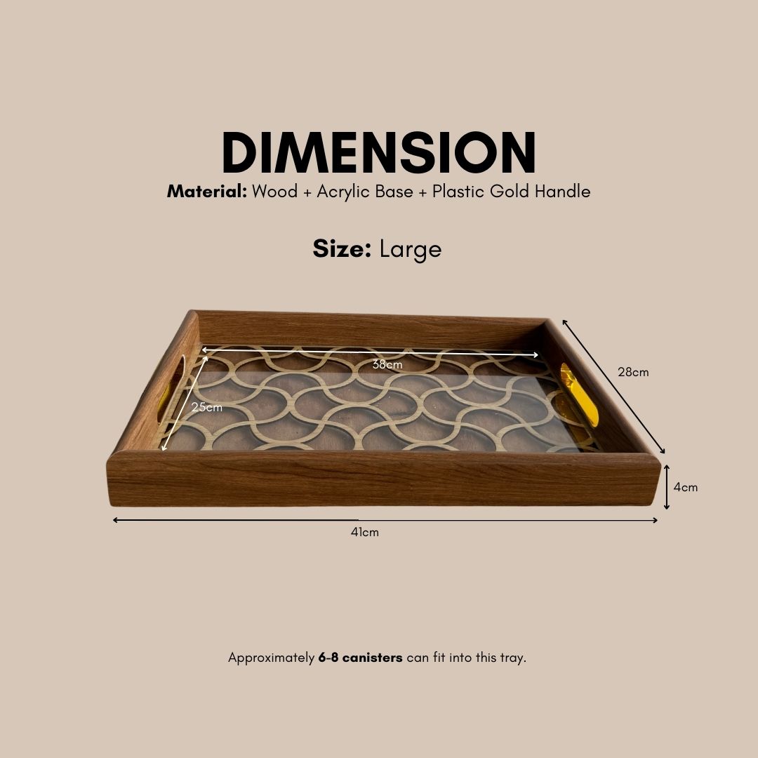 Milton Acrylic Decorative Serving Tray