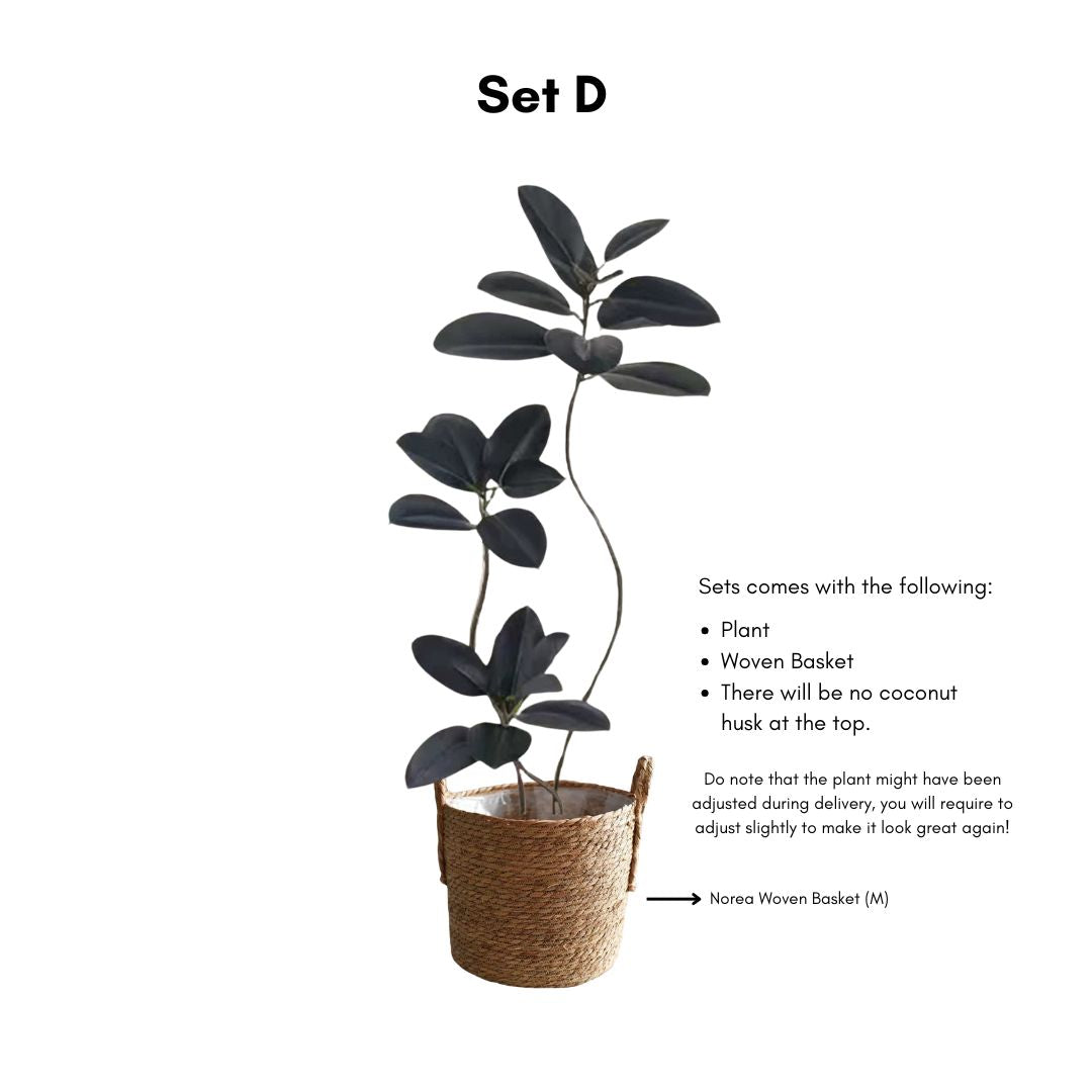 Artificial Ficus Elastica Tree