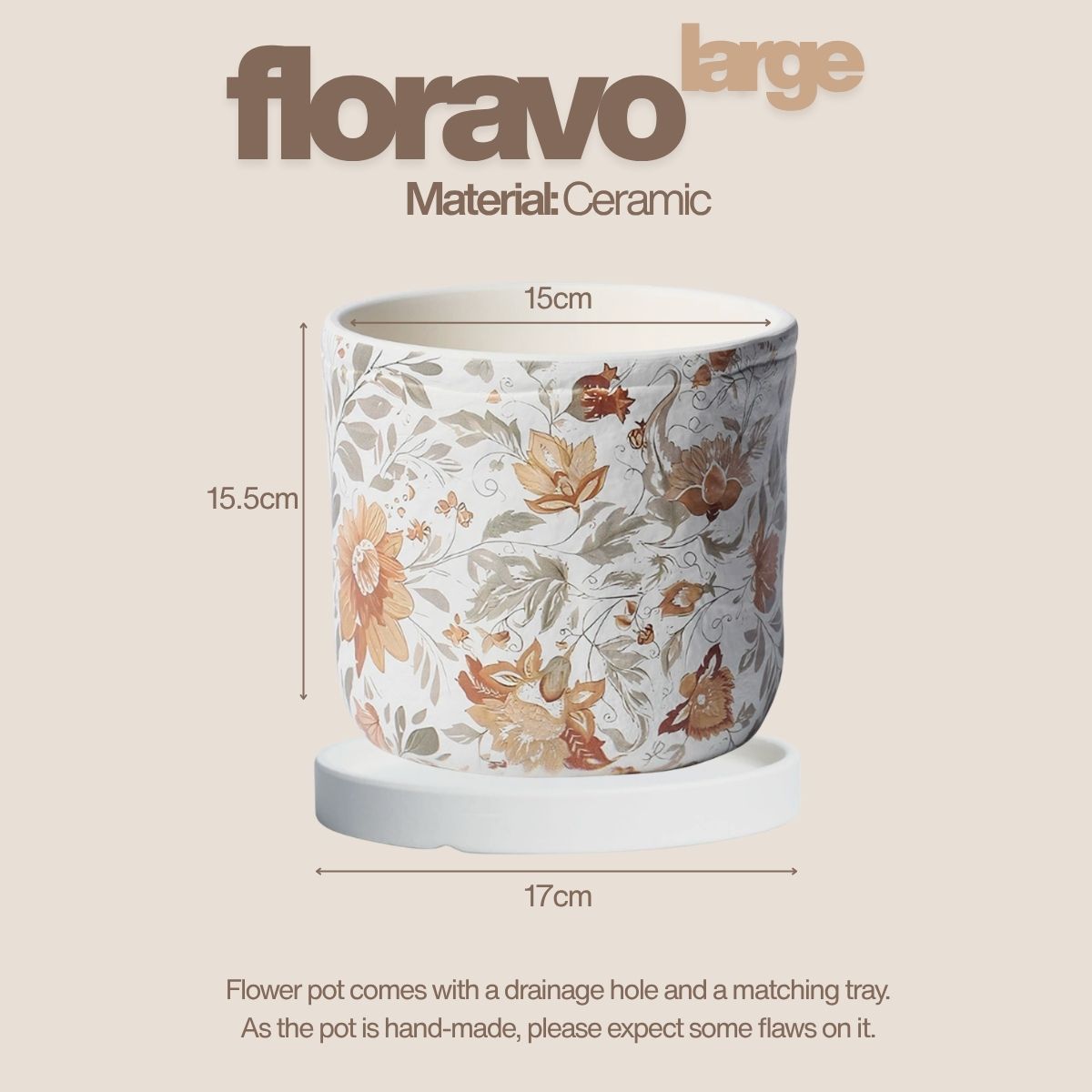 Floral Series Ceramic Flower Pot
