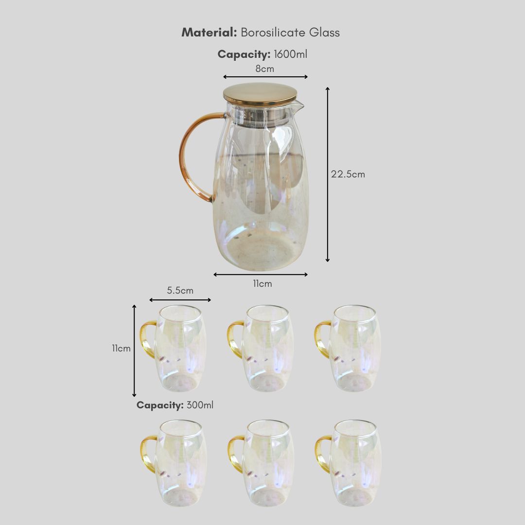 Optus Borosilicate Glass Jug Set