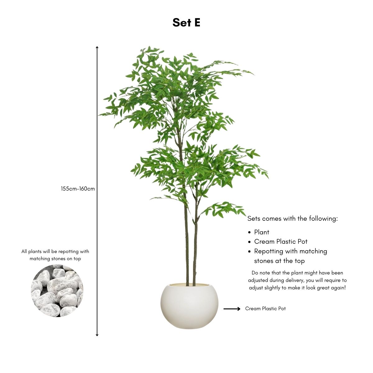 Faux Nandina Domestica Plant