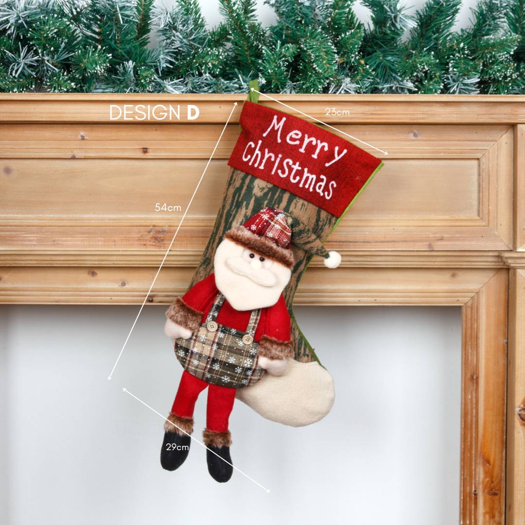 Christmas Hanging Decorative Socks Design D