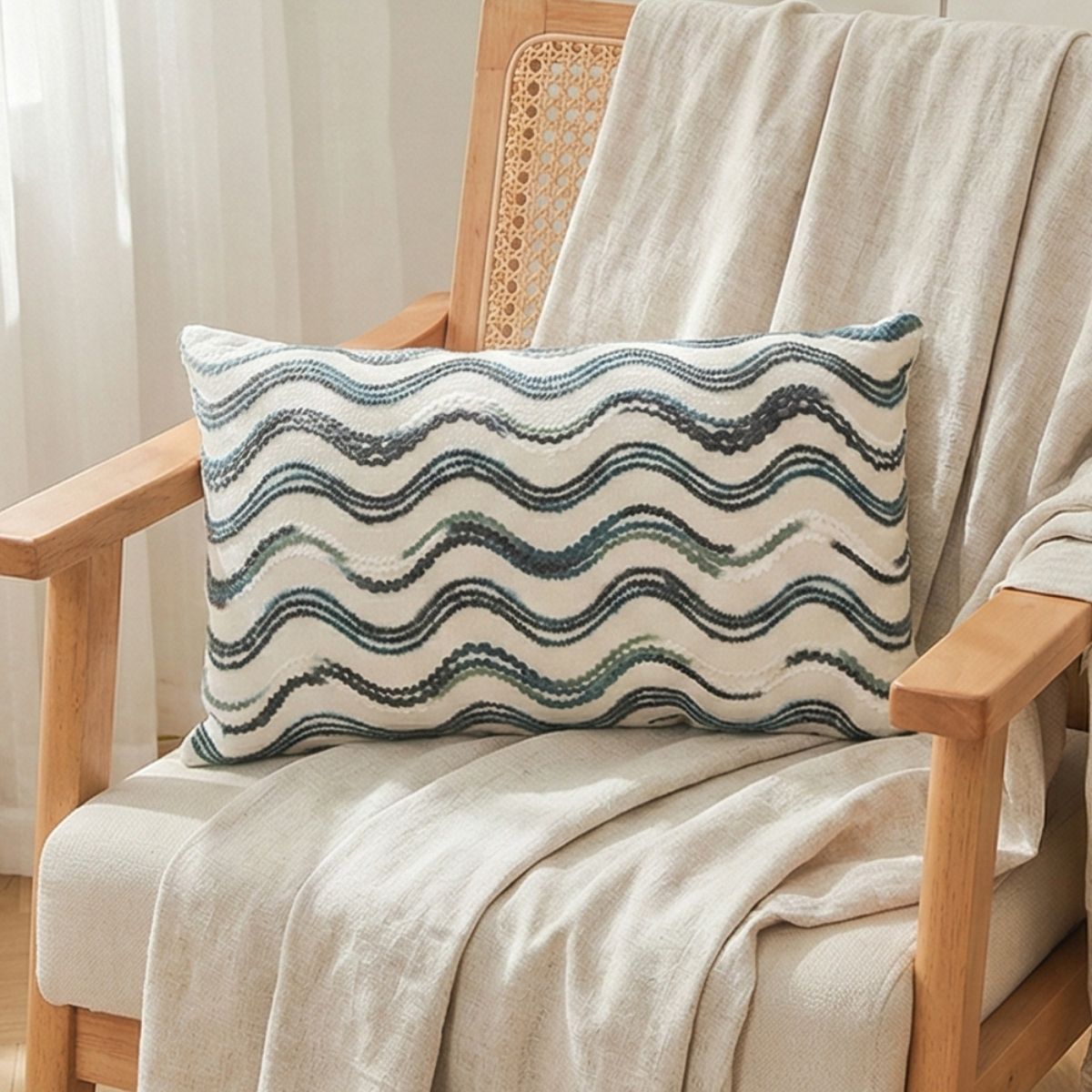 Crista Blue Cushion Cover D