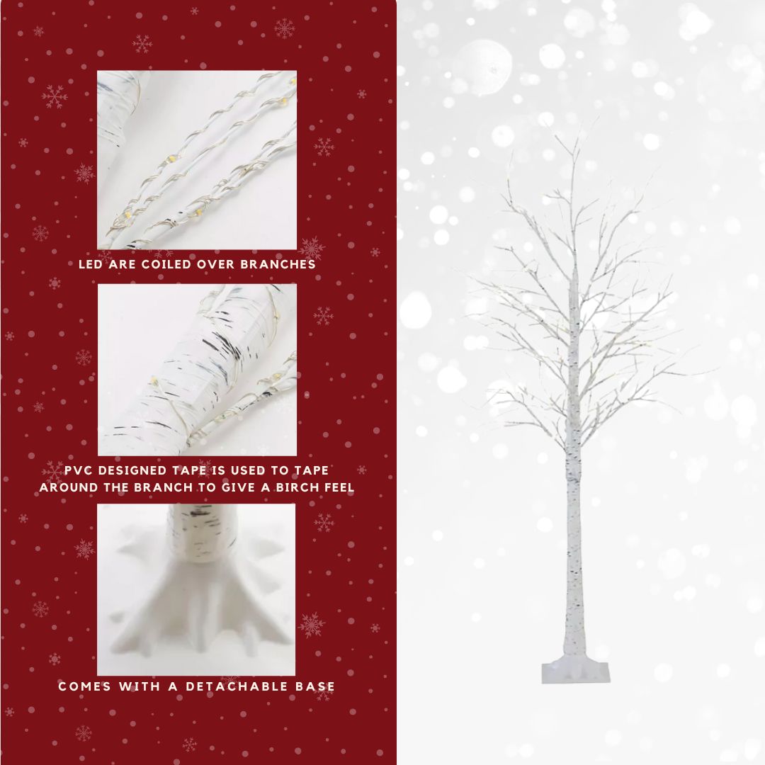 Volera Christmas LED Birch Tree