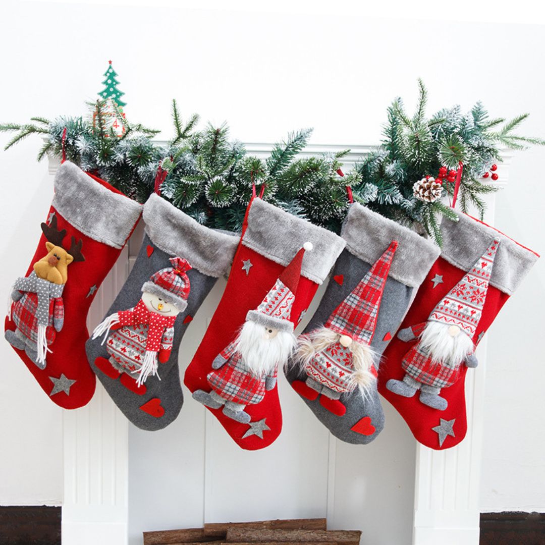 Christmas Hanging Decorative Socks Design A to E