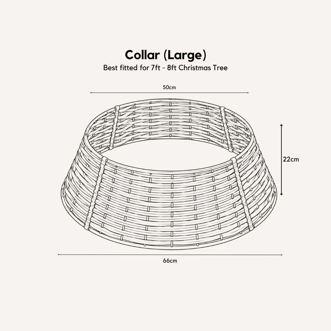 Dark Brown Christmas Tree Collar