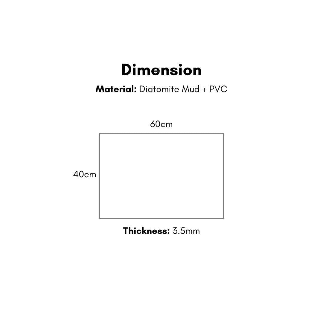 Firle Diatomite Cabinet Table Soft Mat - Design 1