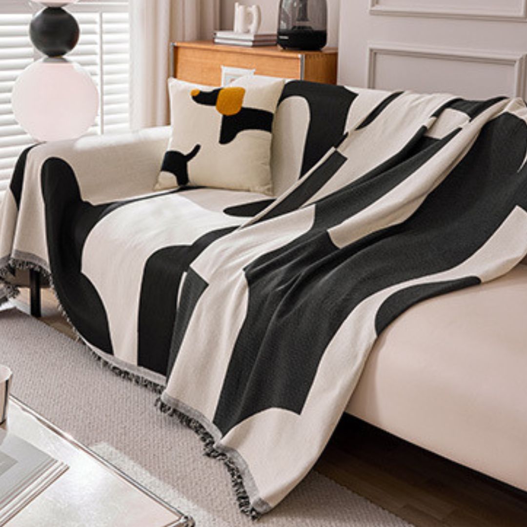 Luciana Black Sofa Bed Throw