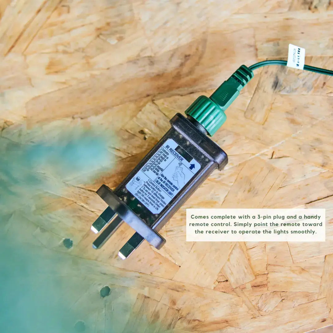 Image demonstrating the Plug and Play easy connection system on the Natale Fraser Fir Pre-Lit LED Christmas Tree, showing the central pole with a built-in power link for instant holiday magic in Singapore.