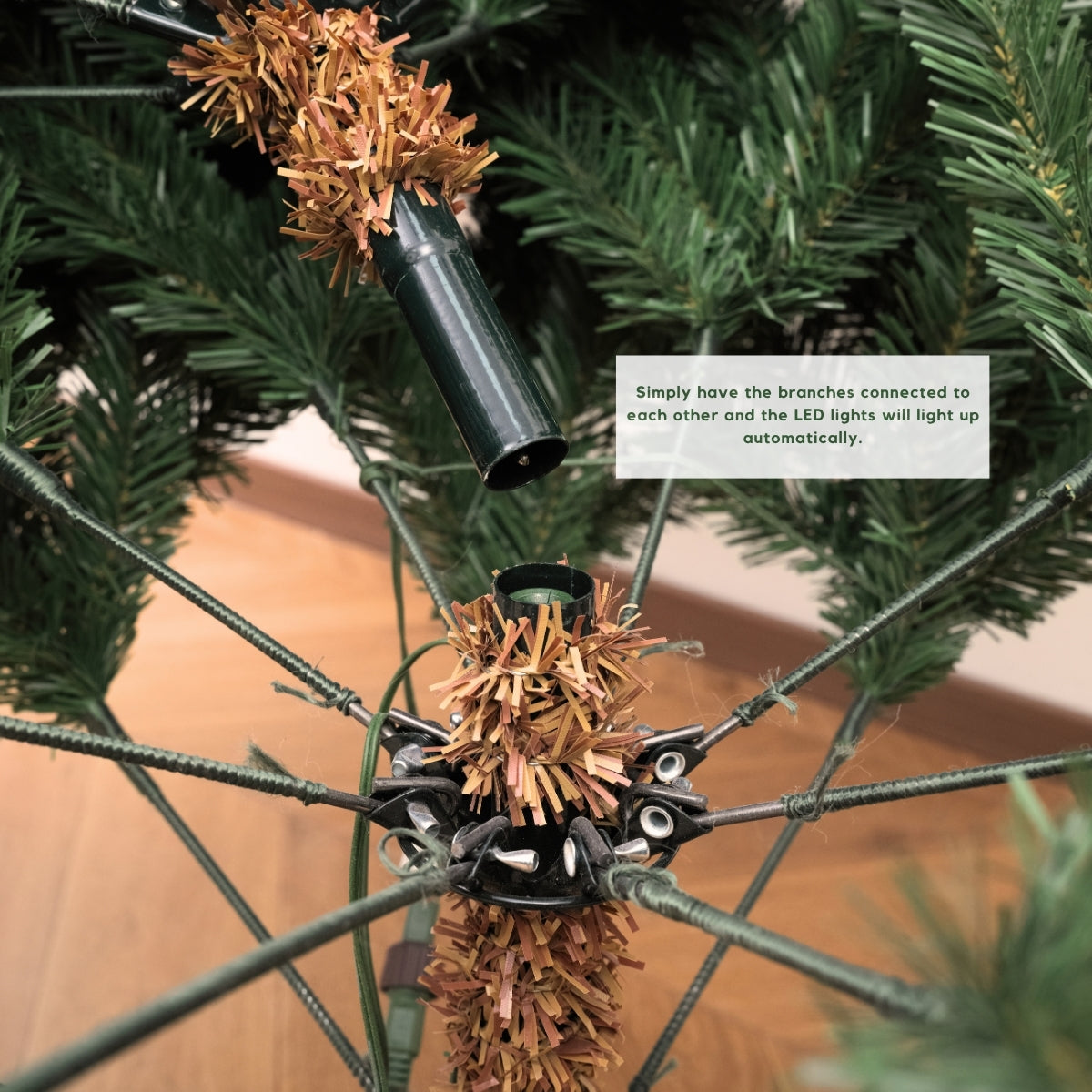 Fraser Fir Artificial Christmas Tree Plug and Lit Technology for the LED Lights on the Christmas Tree Singapore