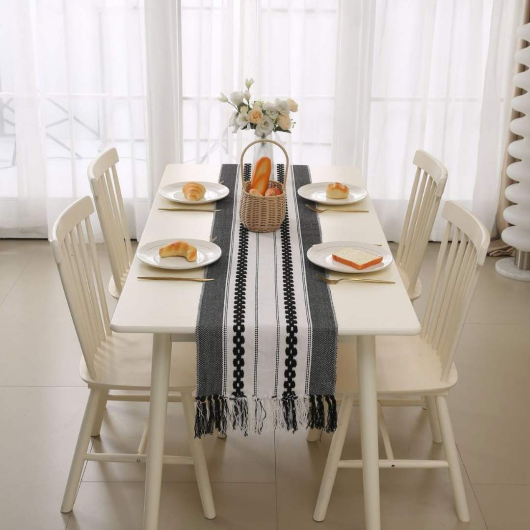 Piper Cotton Linen Table Runner