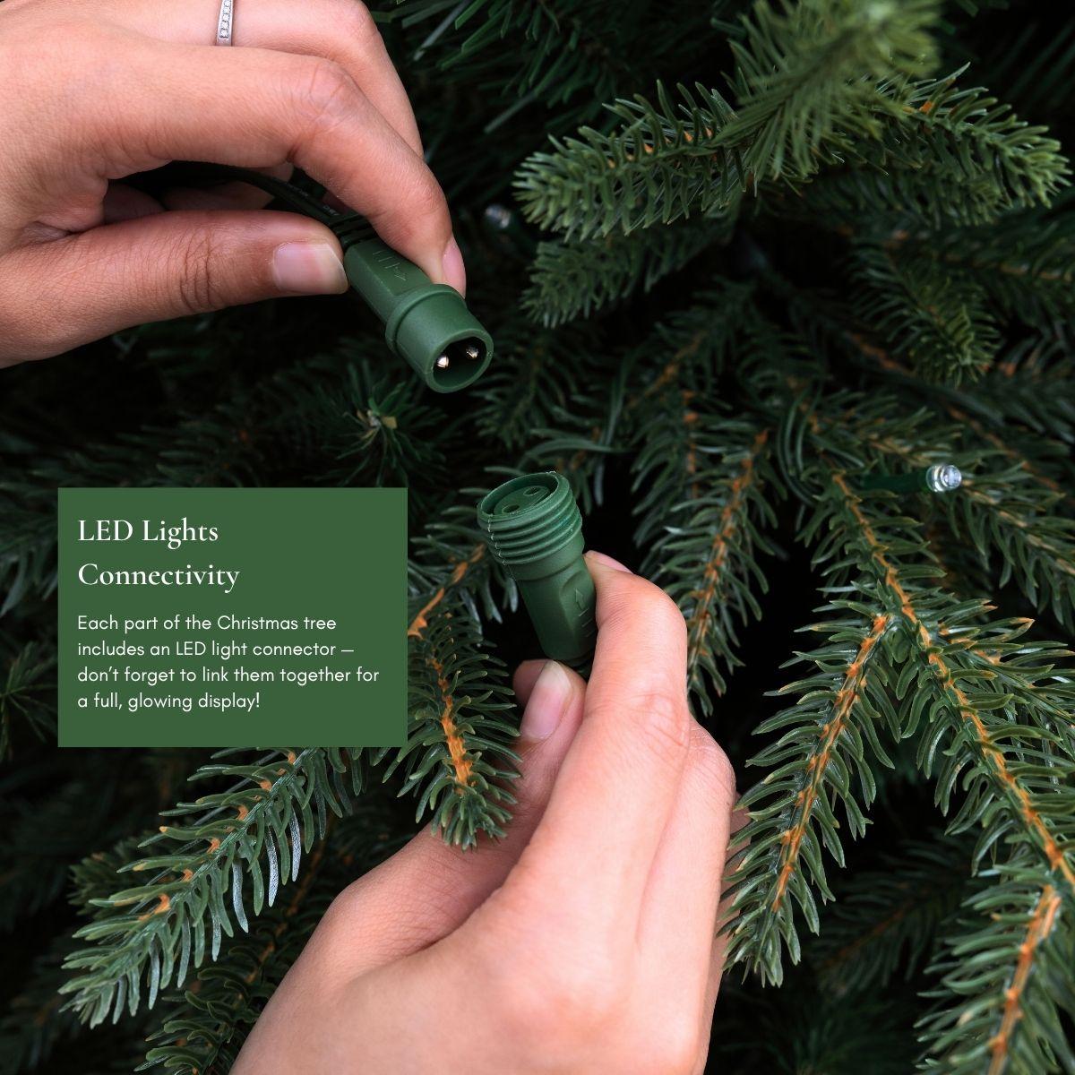 Prefixed led christmas tree which saves your time in fixing up in Singapore