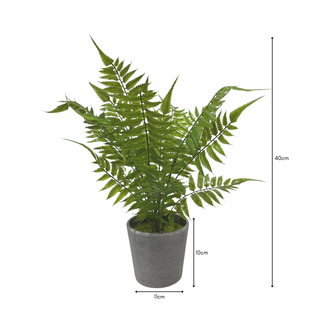 Small Potted Artificial Fern Plant