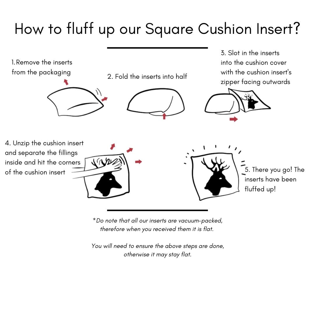 Premium Fluffy Square Cushion Filling Inserts