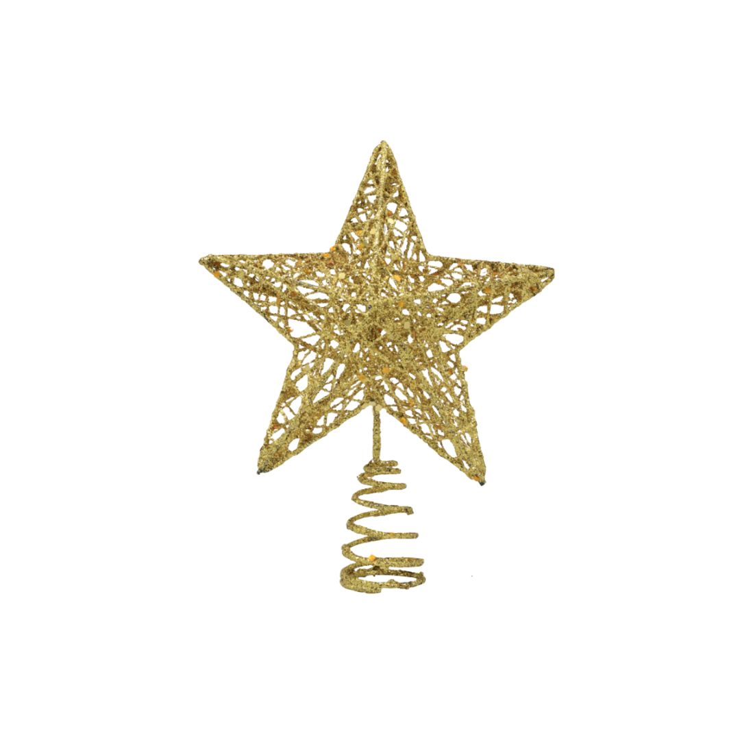 Gold Blinky Star Tree Topper