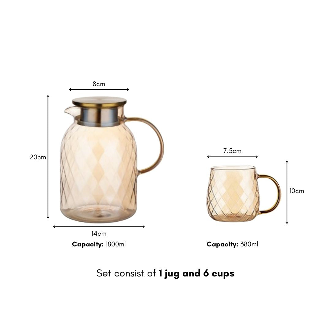 Vilera Borosilicate Glass Jug Set