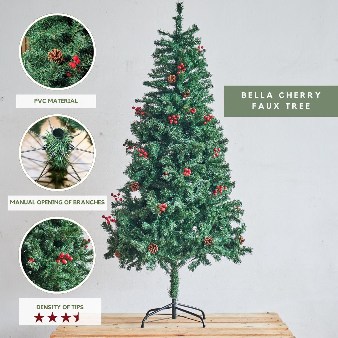 Bella Pine Cone & Berry Faux Christmas Tree