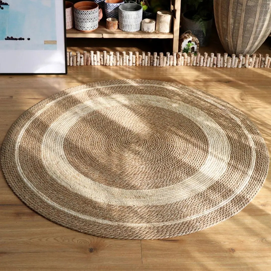 Priyan Hand Made Seagrass Rug-Speckled Space